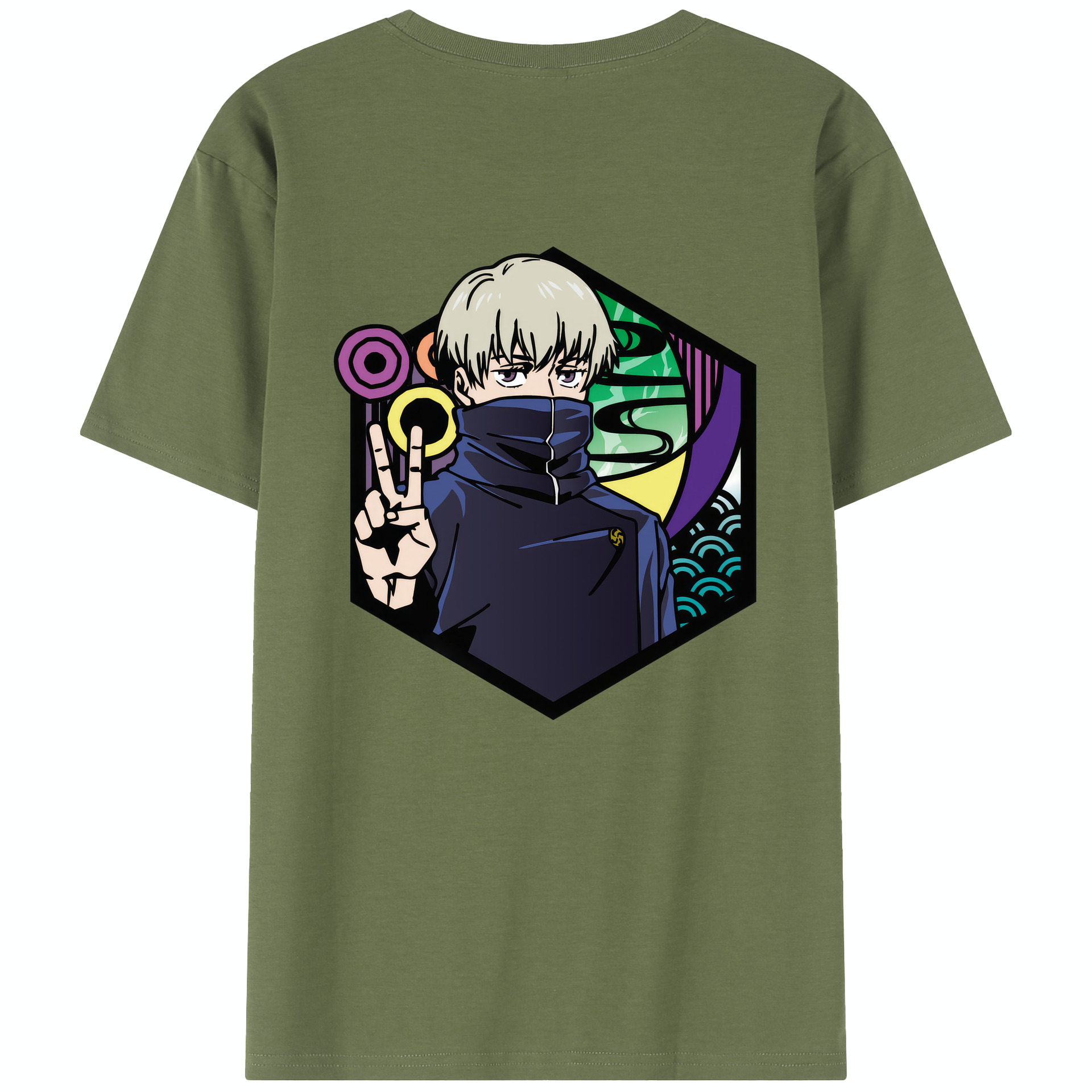（画像用） 呪術廻戦 Jujutsu Kaisen 綿100％半袖Tシャツ（背面プリント）